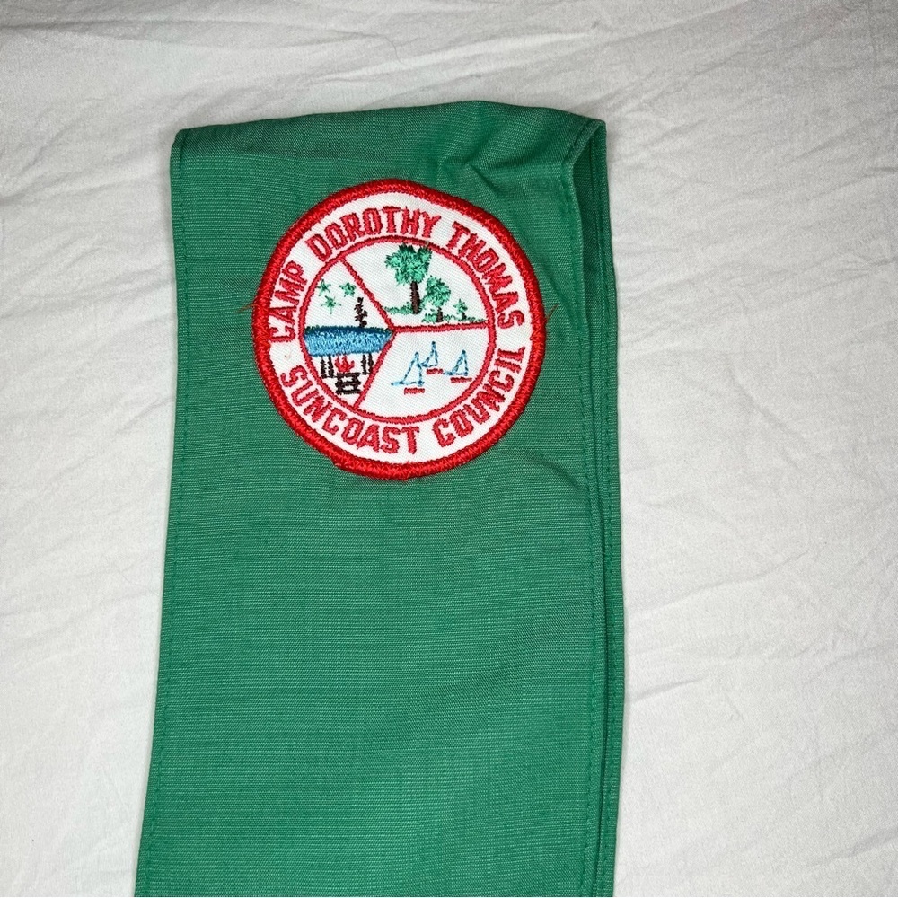 Vintage Girl Scout Uniform Jumper Shirt Shorts & Sash Girls Size 6 & 7 - 1970's - Picture 8 of 15